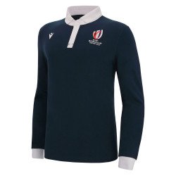 Polo COUPE DU MONDE DE RUGBY FRANCE 2023 adulte marine MANCHES LONGUES MACRON 57127318