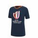 T-shirt COUPE DU MONDE DE RUGBY FRANCE 2023 junior fille marine MACRON