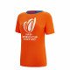 T-shirt COUPE DU MONDE DE RUGBY FRANCE 2023 junior fille rouge MACRON 