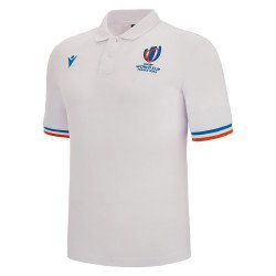 Polo COUPE DU MONDE DE RUGBY FRANCE 2023 adulte blanc MACRON