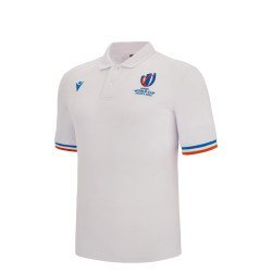 Polo COUPE DU MONDE DE RUGBY FRANCE 2023 junior blanc MACRON 