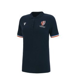 Polo COUPE DU MONDE DE RUGBY FRANCE 2023 junior fille marine MACRON