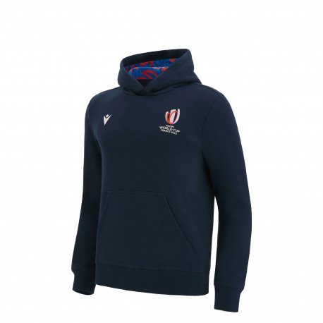 Sweat capuche COUPE DU MONDE DE RUGBY FRANCE 2023 junior marine MACRON 