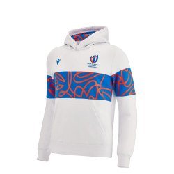 Sweat capuche COUPE DU MONDE DE RUGBY FRANCE 2023 junior blanc MACRON