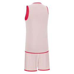 ENSEMBLE BASKETBALL FEMME F500 ROUGE ET BLANC MACRON