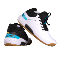 Chaussures Homme MID RECOIL ULTRA Blanc/Noir/Cyan SALMING