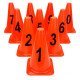 Set de 10 cônes numérotés 23CM COTI de 1 à 10 ZASTOR