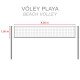 Filet de beach volley BASIC ZASTOR
