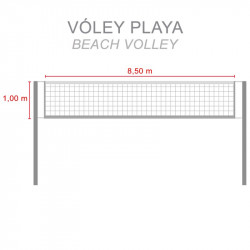 Filet de beach volley BASIC ZASTOR