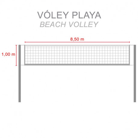 Filet de beach volley BASIC ZASTOR
