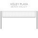 Filet de beach volley BASIC ZASTOR