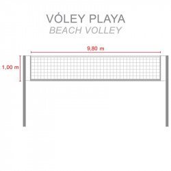 Filet de beach volley PRO ZASTOR