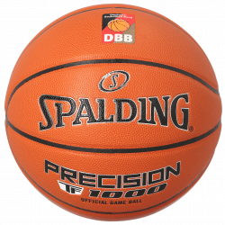 Ballon basket taille 6 DBB PRECISION TF 1000 T6 composite indoor outdoor SPALDING