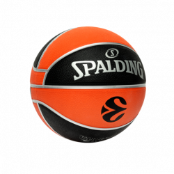 Ballon basket taille 5 EUROLEAGUE VARSITY TF 150 T5 caoutchouc outdoor SPALDING