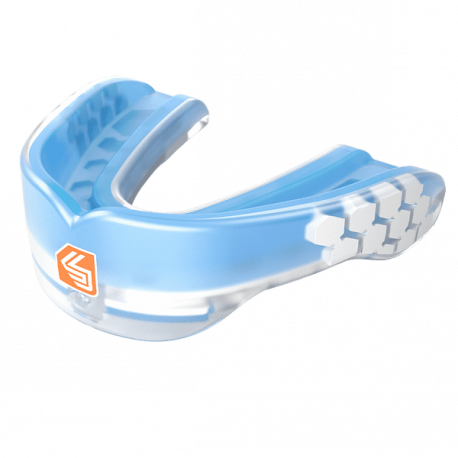 Protège-dents GEL MAX POWER Junior Bleu translucide SHOCK DOCTOR