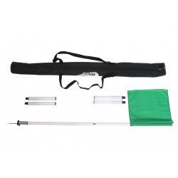 LOT DE 4 DRAPEAUX VERT POUR POTEAUX DE CORNER POWERSHOT