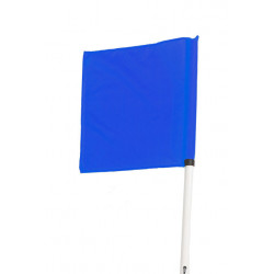 Lot de 4 drapeaux Bleu pour poteaux de corner POWERHOT 