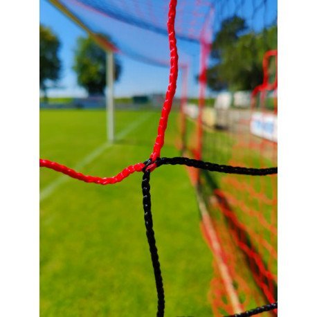 FILET DE FOOTBALL DE STADE POUR BUT À 11 NOIR ROUGE 4 MM POWERSHOT 