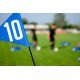 KIT DE 10 CIBLES DE FOOT GOLF AVEC JALON ET DRAPEAUX POWERSHOT