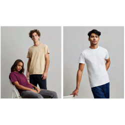 T-shirt coton MELBOURNE 155 grs unisexe manches courtes blanc MUKUA