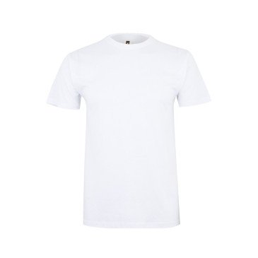 T-shirt coton MELBOURNE enfant manches courtes blanc MUKUA