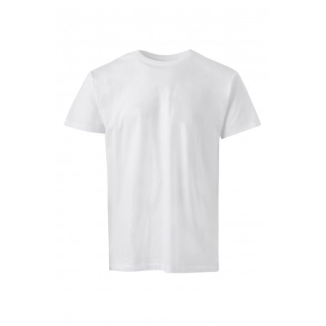 T-shirt coton TASMANIA unisexe manches courtes blanc MUKUA