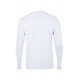 T-shirt coton PARADISE unisexe manches longues blanc MUKUA