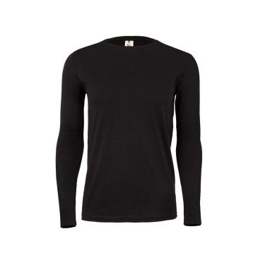 T-shirt coton PARADISE unisexe manches longues couleur MUKUA