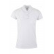 Polo coton femme MACKAY manches courtes blanc MUKUA