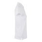 Polo coton femme MACKAY 210 grs manches courtes blanc MUKUA