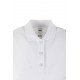 Polo coton femme MACKAY manches courtes blanc MUKUA