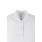 Polo coton femme MACKAY 210 grs manches courtes blanc MUKUA