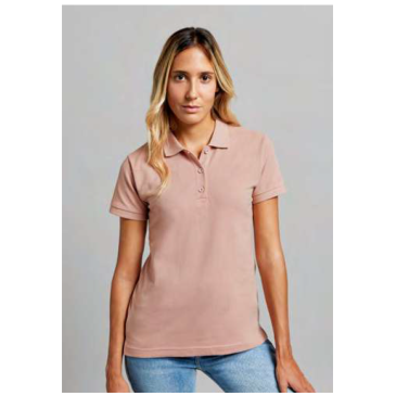 Polo coton femme MACKAY manches courtes blanc MUKUA