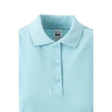 Polo coton femme MACKAY manches courtes couleur MUKUA