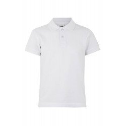 Polo coton MACKAY enfant manches courtes blanc MUKUA