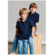 Polo coton MACKAY enfant manches courtes blanc MUKUA