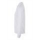 Polo coton HOBART unisexe manches longues blanc MUKUA