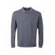 Polo coton HOBART unisexe manches longues couleur MUKUA