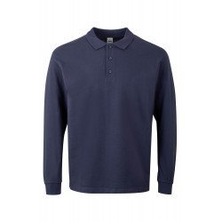 Polo coton HOBART unisexe manches longues couleur MUKUA