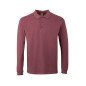 Polo coton HOBART 210 grs unisexe manches longues couleur MUKUA