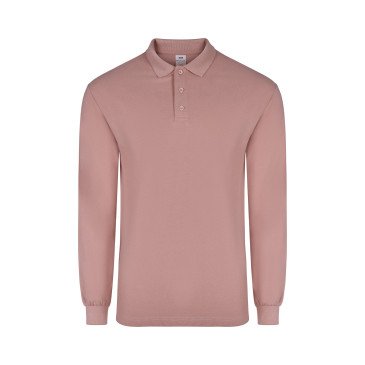 Polo coton HOBART unisexe manches longues couleur MUKUA