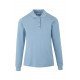 Polo coton femme HOBART manches longues couleur MUKUA