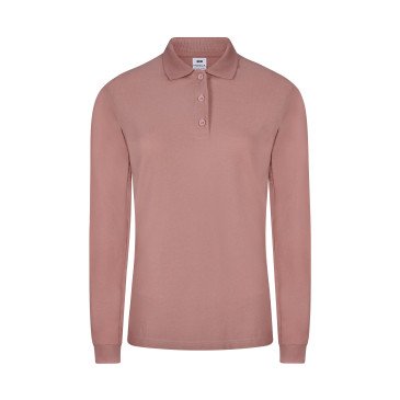 Polo coton femme HOBART manches longues couleur MUKUA