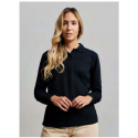 Polo coton femme HOBART 210 grs manches longues couleur MUKUA