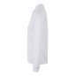 Polo coton femme HOBART 210 grs manches longues blanc MUKUA