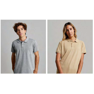 Polo GIBSON unisexe manches courtes couleur MUKUA