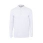 Polo CLIFTON 210 grs unisexe manches longues blanc MUKUA Polo CLIFTON 210 grs unisexe manches longues blanc MUKUA