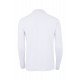 Polo CLIFTON unisexe manches longues blanc MUKUA