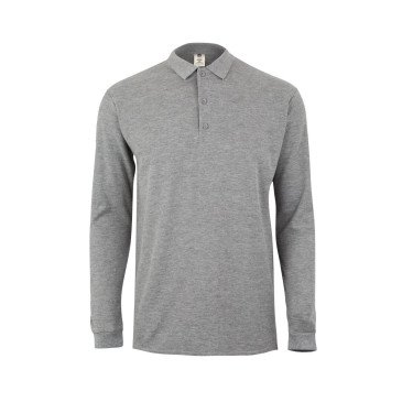 Polo CLIFTON unisexe manches longues couleur MUKUA