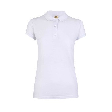 Polo femme NOBBY manches courtes blanc MUKUA